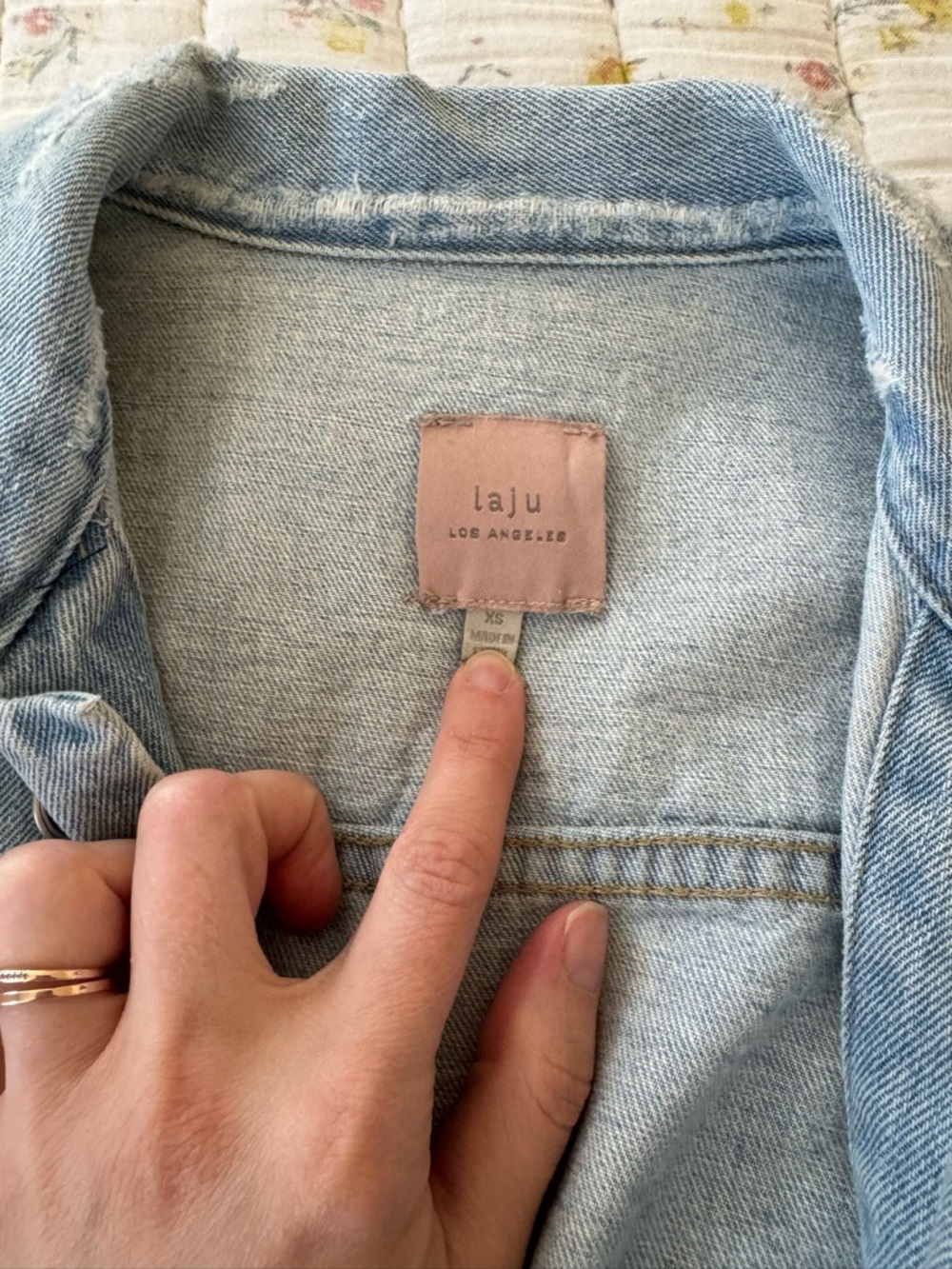 Distressed Denim Jacket - Picture 3 of 3